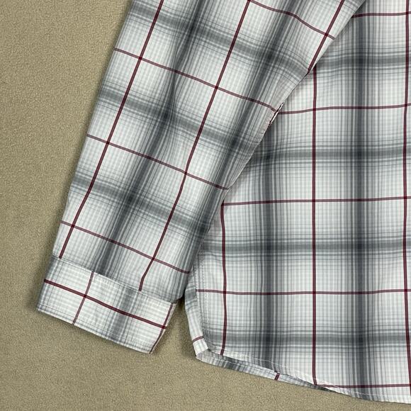 Patagonia Shirt Mens XL Gray Striped Long Sleeve Stretch Lightweight Pocket - Picture 7 of 12